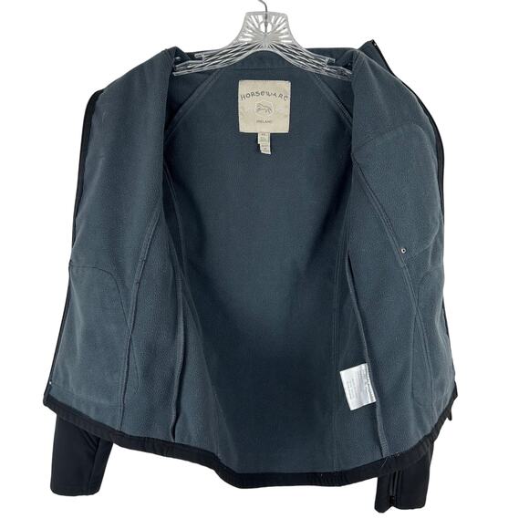 Horseware Ireland Soft Shell Black Jacket Size XS Riding Equestrian Flaw - Picture 6 of 9